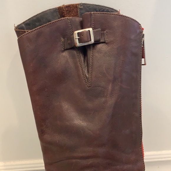 Golden Goose Brown Leather Boots Size 37 - Picture 4 of 13